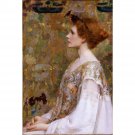 Woman with Red Hair - 24x32 Inch Rolled Canvas Wall Art Print