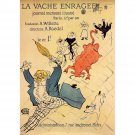 La vache enragee by Toulouse-Lautrec - 24x32 Inch Rolled Canvas Wall Art Print