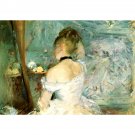 1875 Berthe Morisot Jeune Femme a sa toilette PEINTURE HUILE SUR TOILE - 30x40 Inch Rolled Poster Wa