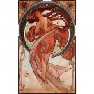 Dance by Alphonse Mucha - 30x40 Inch Rolled Poster Wall Art Print
