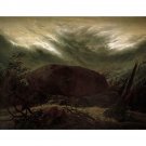 Dolmen in the Fall (Hunengrab im Herbst) (1820) - 30x40 Inch Rolled Poster Wall Art Print