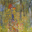Farmers garden with crucifix by Klimt - 30x40 Inch Rolled Poster Wall Art Print