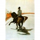 Horse in the Ring by Toulouse-Lautrec - 30x40 Inch Rolled Poster Wall Art Print