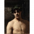 Man Wearing Laurels LACMA 40.12.10 - 30x40 Inch Rolled Poster Wall Art Print Man Wearing Laurels LACMA 40.12.10 - 30x40 Inch Rolled Poster Wall Art Print