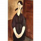 Modigliani - Portrait of Paulette Jourdain - 30x40 Inch Rolled Poster Wall Art Print