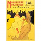 Moulin Rouge la Goulue by Toulouse-Lautrec - 30x40 Inch Rolled Poster Wall Art Print