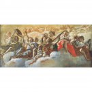 Musical Angels by Van Dyck - 30x40 Inch Rolled Poster Wall Art Print