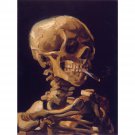 Skull with a Burning Cigarette by Van Gogh - 30x40 Inch Rolled Poster Wall Art Print Skull with a Burning Cigarette by Van Gogh - 30x40 Inch Rolled Poster Wall Art Print