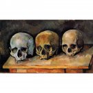 Still Life with Three Skulls, 1900 - 30x40 Inch Rolled Poster Wall Art Print