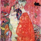 The girlfriends by Klimt - 30x40 Inch Rolled Poster Wall Art Print