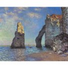 The rocky cliffs of etretat by Monet - 30x40 Inch Rolled Poster Wall Art Print The rocky cliffs of etretat by Monet - 30x40 Inch Rolled Poster Wall Art Print