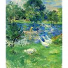 View of Bois de Boulogne by Morisot - 30x40 Inch Rolled Poster Wall Art Print