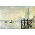 Westminster Bridge in London by Monet - 30x40 Inch Rolled Poster Wall Art Print