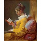 Young Girl Reading (1770-1772) - 30x40 Inch Rolled Poster Wall Art Print