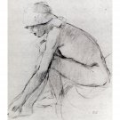 1891 Baigneuse, Bather - 30x40 Inch Rolled Canvas Wall Art Print
