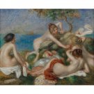 Bathers Playing with a Crab, 1890s - 30x40 Inch Rolled Canvas Wall Art Print Bathers Playing with a Crab, 1890s - 30x40 Inch Rolled Canvas Wall Art Print