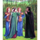Dante Alighieri series - The Meeting of Dante and Beatrice in Paradise, 1853 - 30x40 Inch Rolled Can Dante Alighieri series - The Meeting of Dante and Beatrice in Paradise, 1853 - 30x40 Inch Rolled Can
