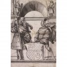 Design for a Stained Glass Window for Hans Fleckenstein. 1517 - 30x40 Inch Rolled Canvas Wall Art Pr