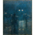 Fifth Avenue Nocturne, 1895 - 30x40 Inch Rolled Canvas Wall Art Print