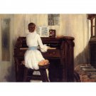Mrs. Meigs at the Piano Organ, 1883 - 30x40 Inch Rolled Canvas Wall Art Print