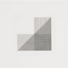 Untitled from Squares with a Different Line Direction in Each Half Square - 30x30 Inch Rolled Canvas