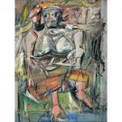 Willem de Kooning - Woman, I - 30x40 Inch Rolled Canvas Wall Art Print