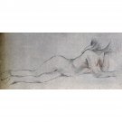 1891 Laid down naked shepherdess - 40x50 Inch Rolled Poster Wall Art Print