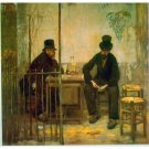 Absinthe Drinkers by Raffaelli - 40x50 Inch Rolled Poster Wall Art Print