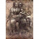 Anna Selbdritt by Da Vinci - 40x50 Inch Rolled Poster Wall Art Print