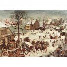 Census at Bethlehem by Pieter Bruegel - 40x50 Inch Rolled Poster Wall Art Print