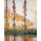 Claude Monet - Poplars in Autumn II - 40x50 Inch Rolled Poster Wall Art Print