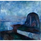 Edvard Munch - Starry Night - 40x50 Inch Rolled Poster Wall Art Print Edvard Munch - Starry Night - 40x50 Inch Rolled Poster Wall Art Print
