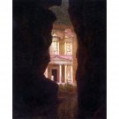 El Khasne, Petra by Frederick Edwin Church - 40x50 Inch Rolled Poster Wall Art Print