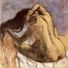 Female combing hair by Degas - 40x50 Inch Rolled Poster Wall Art Print Female combing hair by Degas - 40x50 Inch Rolled Poster Wall Art Print