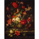 Flowers in a vase - the second half of the 17th century - 40x50 Inch Rolled Poster Wall Art Print Flowers in a vase - the second half of the 17th century - 40x50 Inch Rolled Poster Wall Art Print