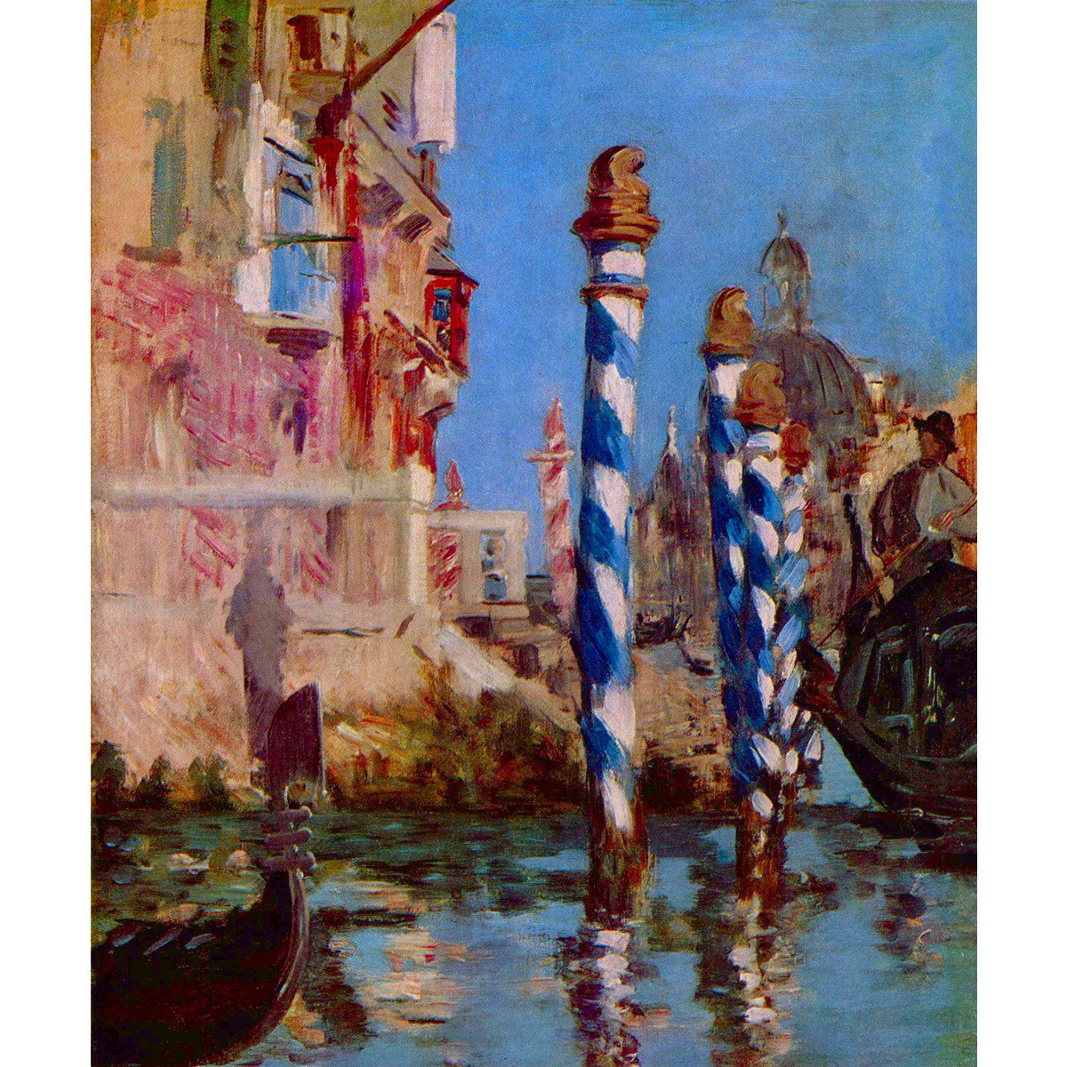 Grand Canal in Venice by Edouard Manet - 40x50 Inch Rolled Poster Wall Art Print