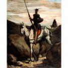 Honore Daumier - Don Quixote in the Mountains - 40x50 Inch Rolled Poster Wall Art Print