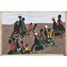 Jacob Lawrence - The migrants arrived in great numbers - 40x50 Inch Rolled Poster Wall Art Print