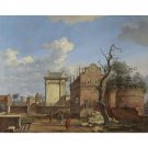 Jan van der Heyden - An Architectural Fantasy - 40x50 Inch Rolled Poster Wall Art Print