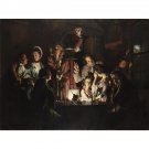 Joseph Wright 'of Derby' - An Experiment on a Bird in the Air Pump - 40x50 Inch Rolled Poster Wall A