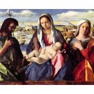 Madonna with John the Baptist and a saint by Bellini - 40x50 Inch Rolled Poster Wall Art Print Madonna with John the Baptist and a saint by Bellini - 40x50 Inch Rolled Poster Wall Art Print