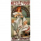 Nestle by Alphonse Mucha - 40x50 Inch Rolled Poster Wall Art Print