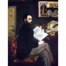 Portrait of Emile Zola by Manet - 40x50 Inch Rolled Poster Wall Art Print