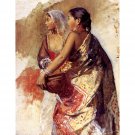 Sketch Two Nautch Girls - 40x50 Inch Rolled Poster Wall Art Print