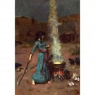 The magic circle, by John William Waterhouse - 40x50 Inch Rolled Poster Wall Art Print