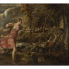 Titian - The Death of Actaeon - 40x50 Inch Rolled Poster Wall Art Print Titian - The Death of Actaeon - 40x50 Inch Rolled Poster Wall Art Print