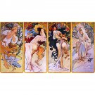 Four seasons by Alphonse Mucha - 40x50 Inch Rolled Poster Wall Art Print