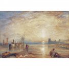 Flint Castle, North Wales - 40x50 Inch Rolled Canvas Wall Art Print