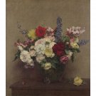 Ignace-Henri-Theodore Fantin-Latour - The Rosy Wealth of June  - 40x50 Inch Rolled Canvas Wall Art P