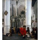 Interior of The Nieuwe Kerk in Delft with The Tomb of William The Silent. 1656 - 40x50 Inch Rolled C